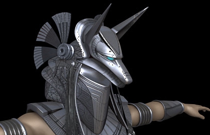 3D  (hi poly)  /  Anubis warrior